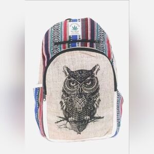 Colorful Handmade THC Free Pure Hemp Unisex Bag- Made in NEPAL, ONE SIZE